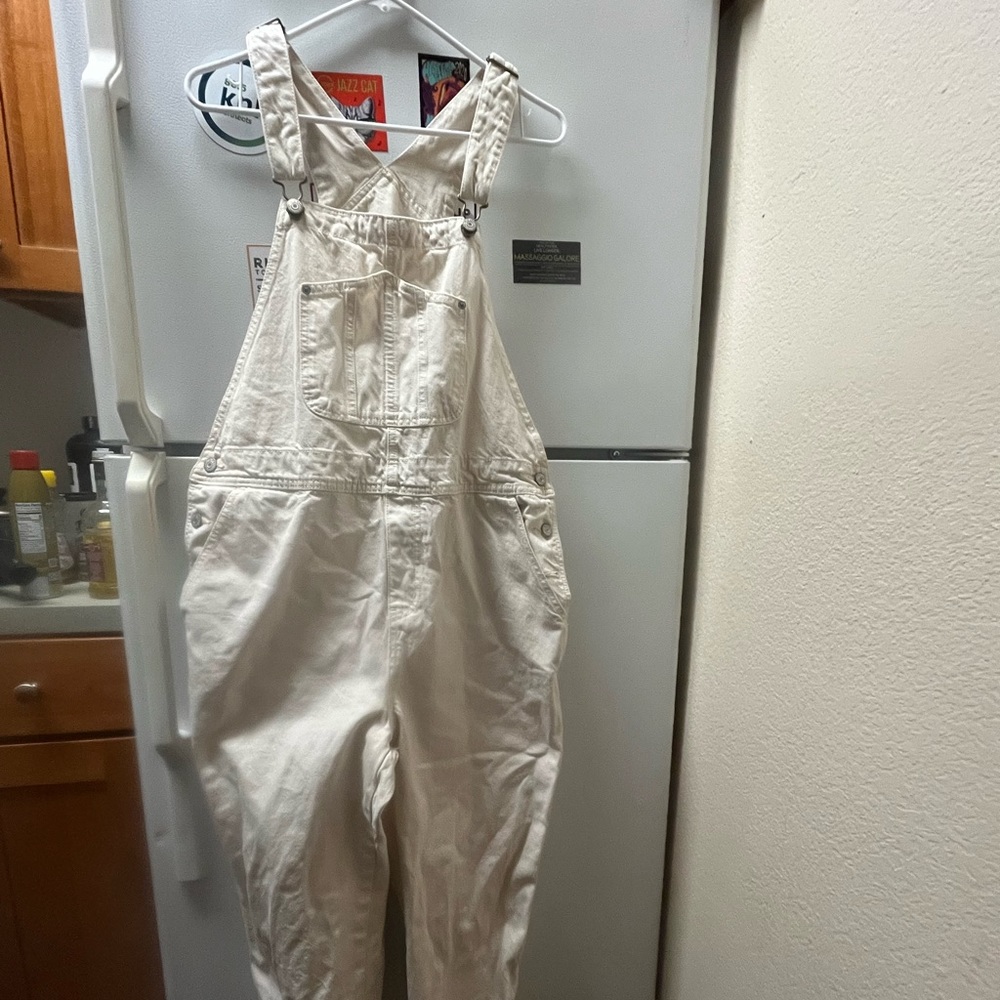 Old Navy White Overalls